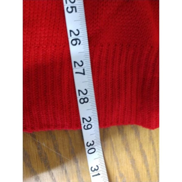 Red Gilli 3X Knit Sweater With "Joy" Embroidery Design & Snowflake Christmas - Picture 4 of 5